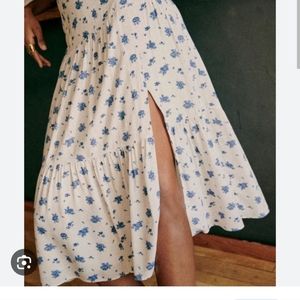 Sezane Tammie Skirt - Blue Flowers